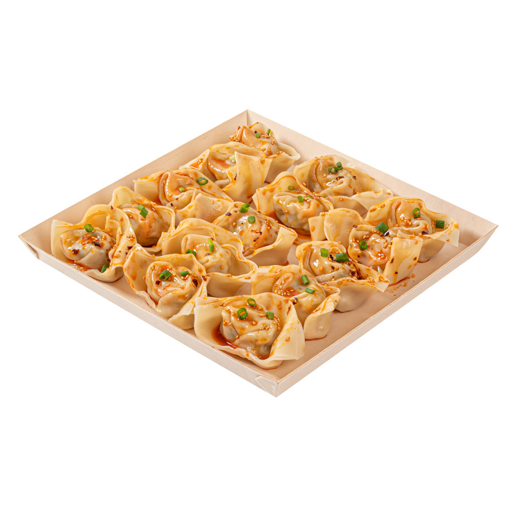 Taipei Square Poplar Plate - 9 1/2" x 9 1/2" x 1" - 25 count box