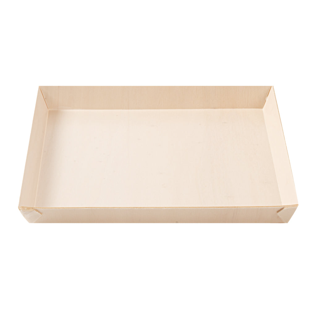 Taipei Square Poplar Plate - 9 1/2" x 9 1/2" x 1" - 25 count box