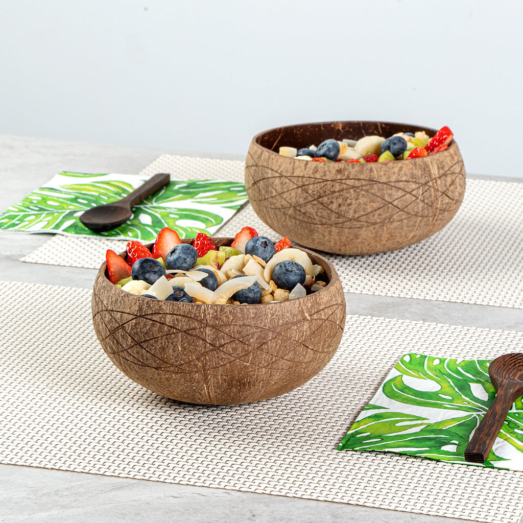 Coco Casa 21 oz Handmade River Coconut Bowl - 1 count box