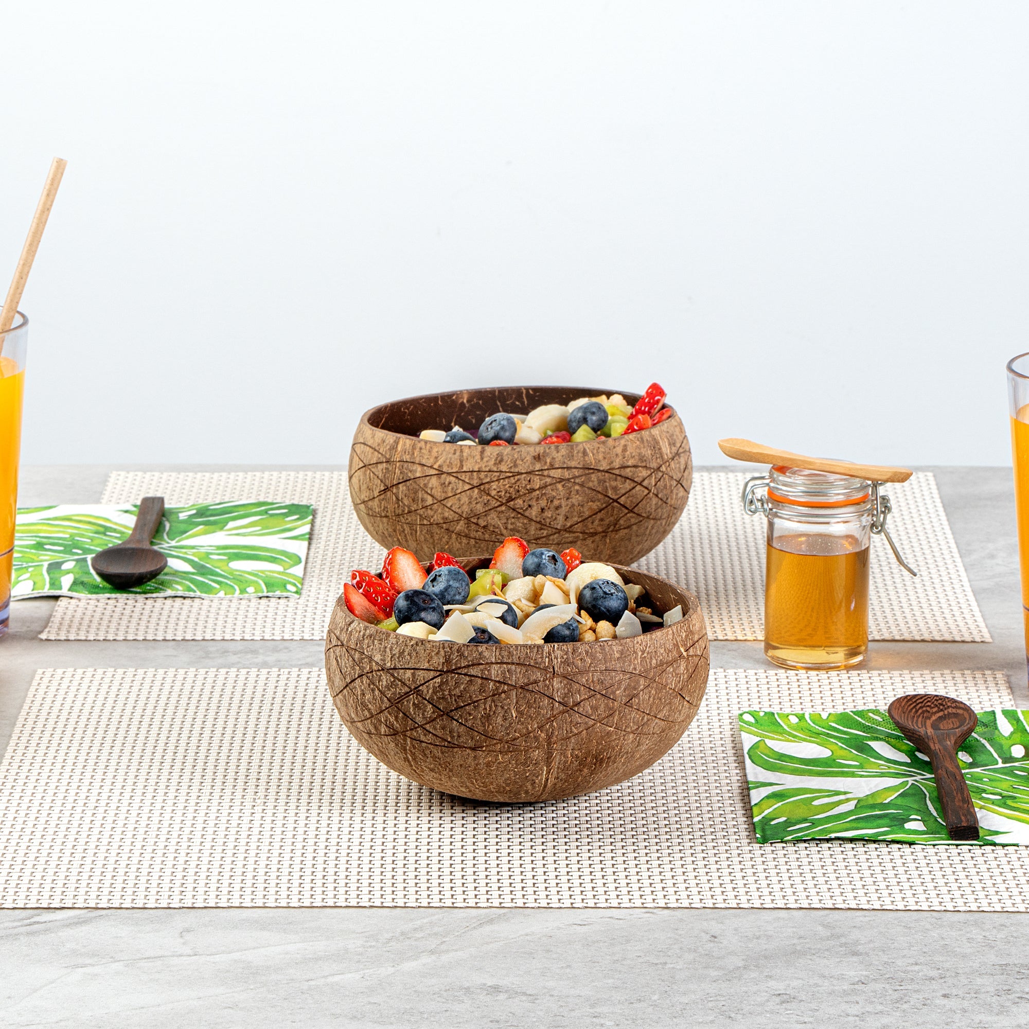 Coco Casa 21 oz Handmade River Coconut Bowl - 1 count box