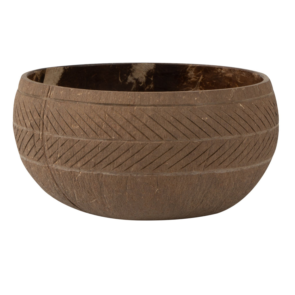 Coco Casa 21 oz Handmade Feather Coconut Bowl - 1 count box