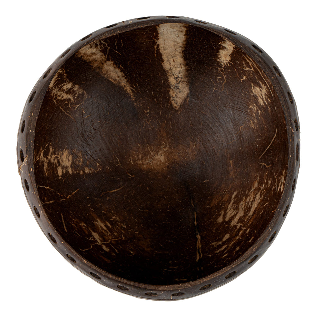 Coco Casa 21 oz Handmade Punchout Coconut Bowl - 10 count box