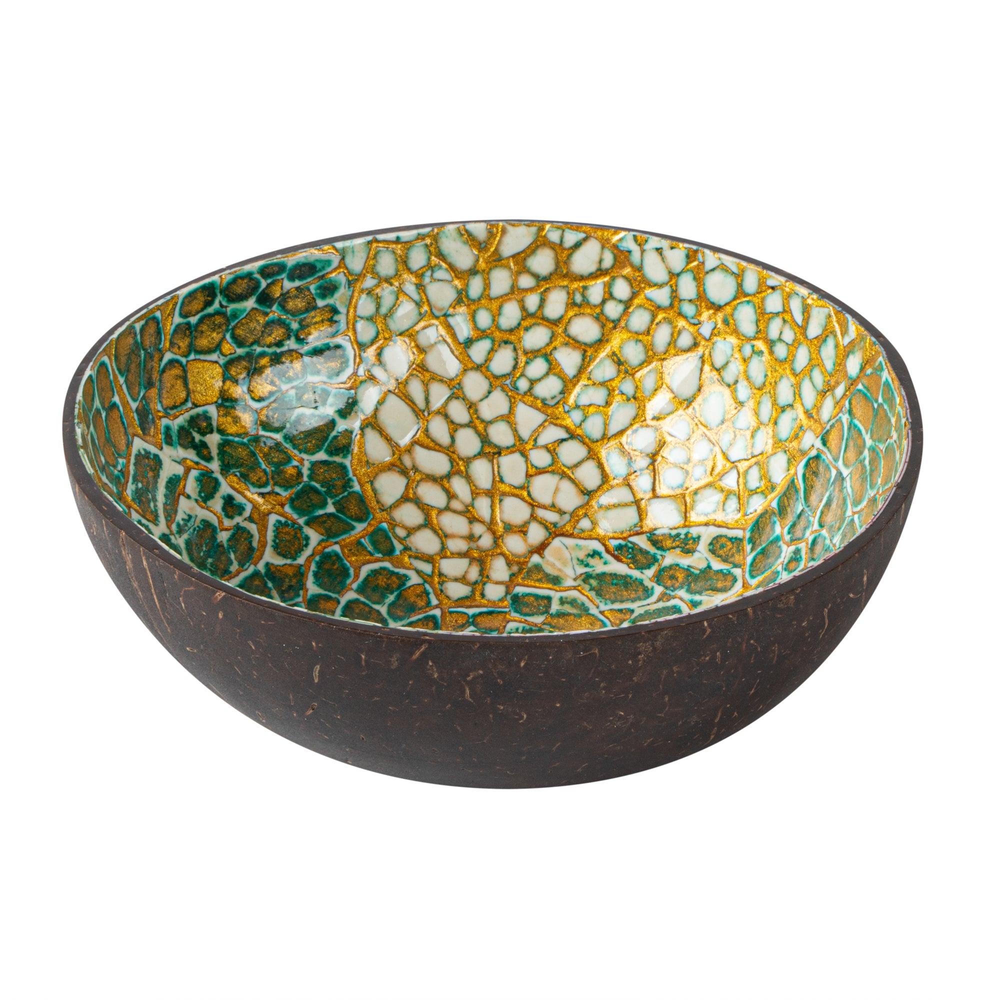 Coco Casa 16 oz Green Coconut Handmade Eggshell Coconut Bowl - 1 count box