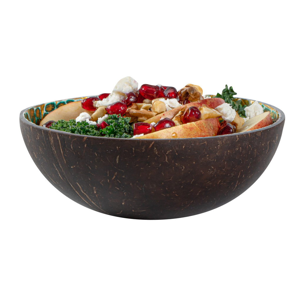 Coco Casa 16 oz Green Coconut Handmade Eggshell Coconut Bowl - 1 count box
