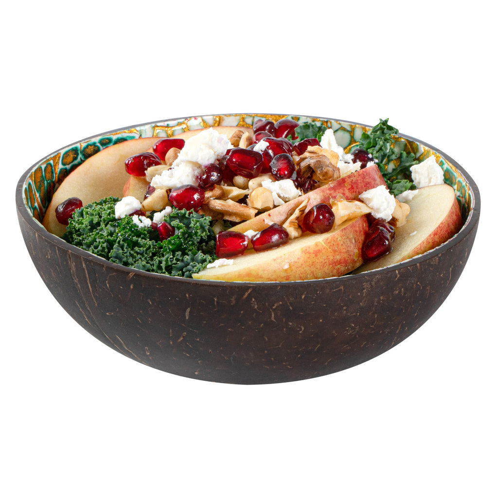 Coco Casa 16 oz Green Coconut Handmade Eggshell Coconut Bowl - 10 count box