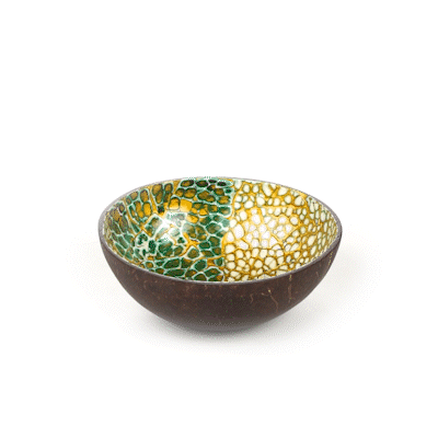 Coco Casa 16 oz Green Coconut Handmade Eggshell Coconut Bowl - 10 count box
