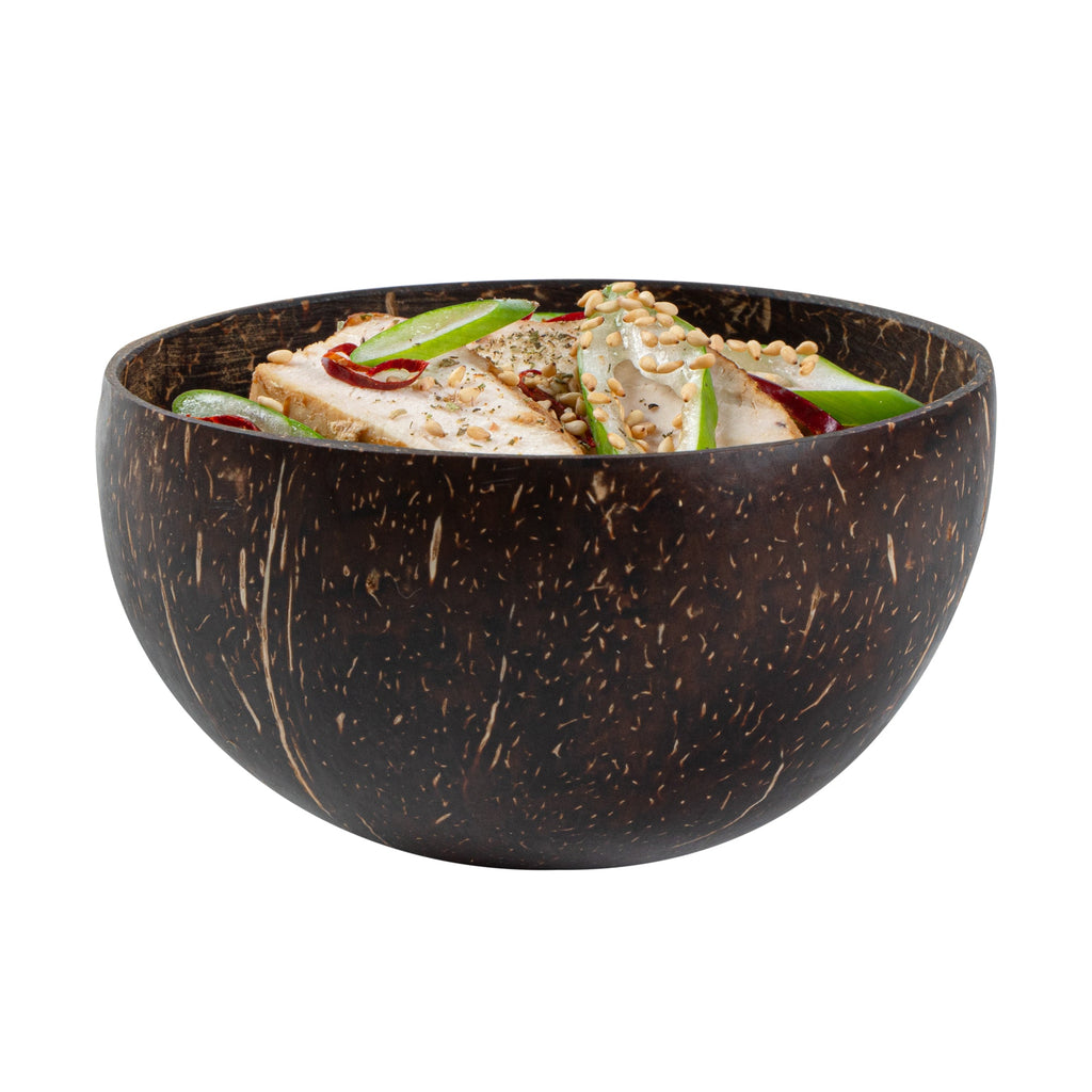Coco Casa 10 oz Handmade Coconut Bowl - Polished - 10 count box