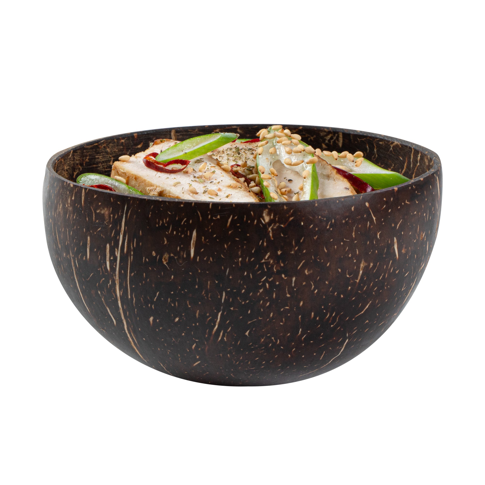 Coco Casa 10 oz Handmade Coconut Bowl - Polished - 10 count box
