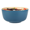 Bambuddha 25 oz Round Blue Spun Bamboo Medium Salad Bowl - 9 1/2" x 9 1/2" x 4 3/4" - 1 count box