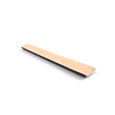 Bambuddha Black Spun Bamboo 2-Piece Salad Server Set - 9 3/4" - 10 count box
