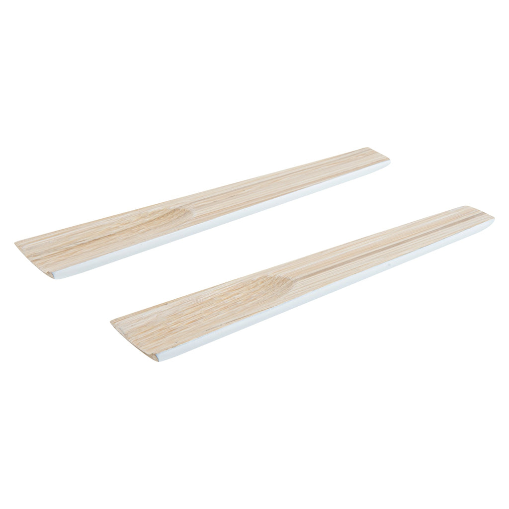 Bambuddha White Spun Bamboo 2-Piece Salad Server Set - 9 3/4" - 1 count box