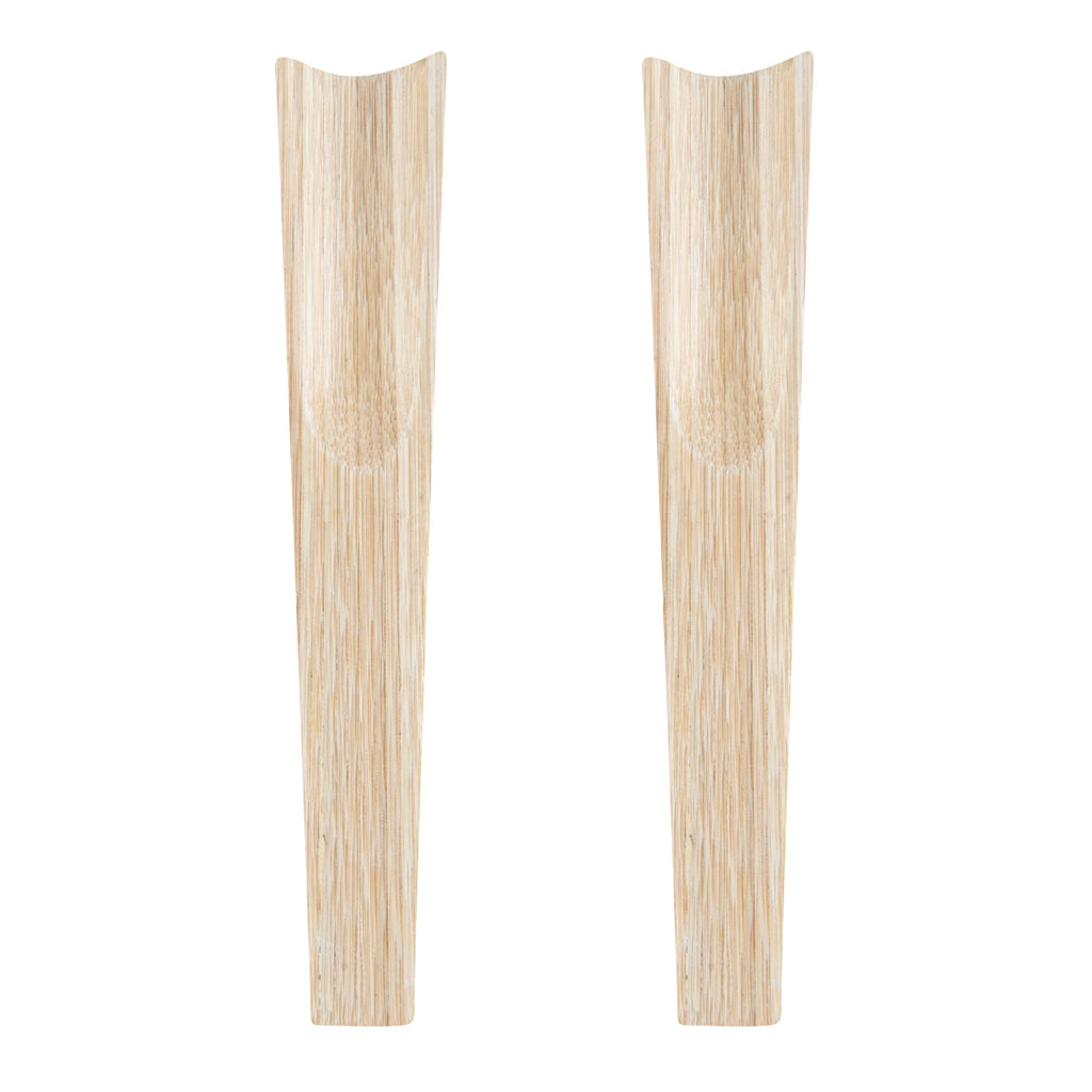 Bambuddha White Spun Bamboo 2-Piece Salad Server Set - 9 3/4" - 1 count box
