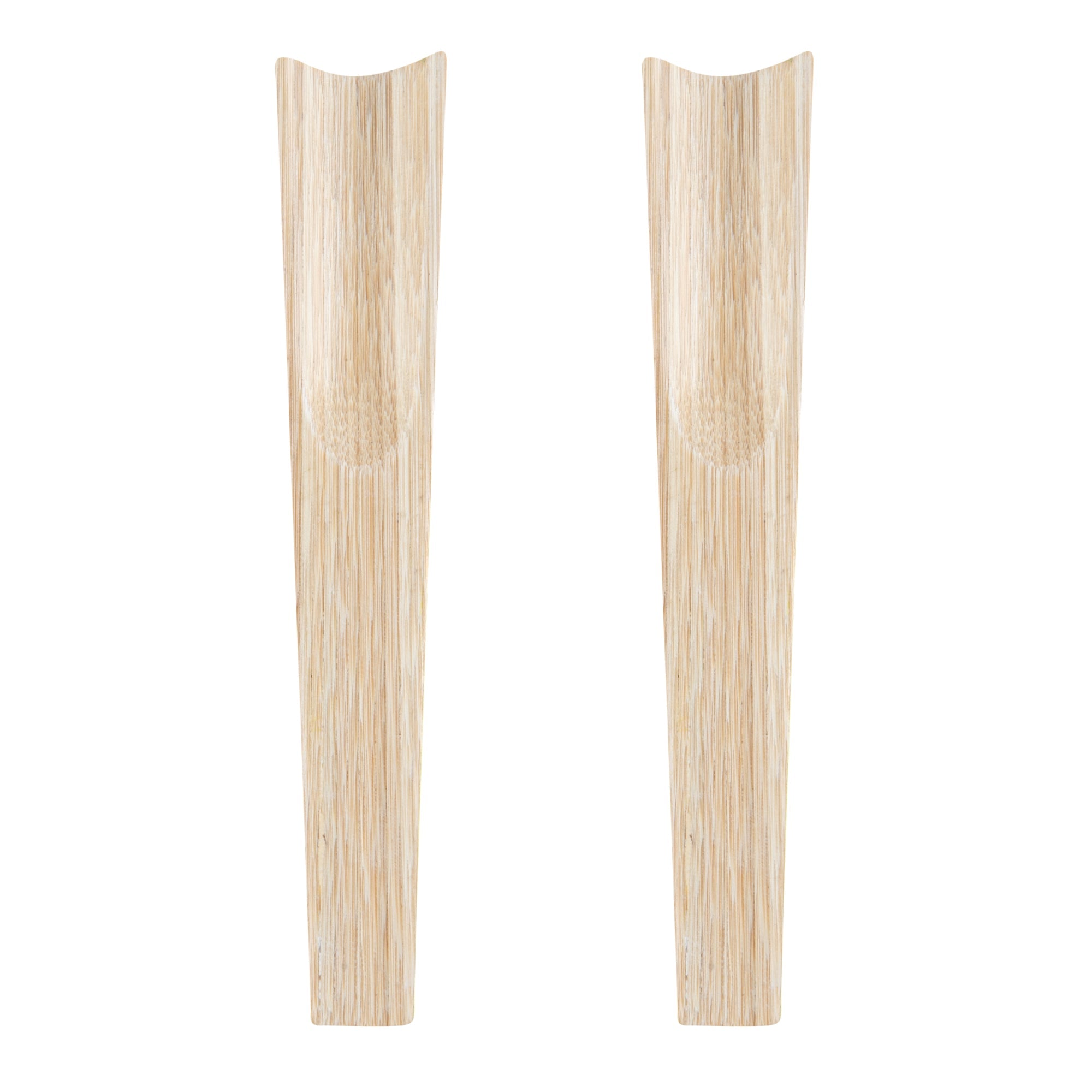 Bambuddha White Spun Bamboo 2-Piece Salad Server Set - 9 3/4" - 10 count box