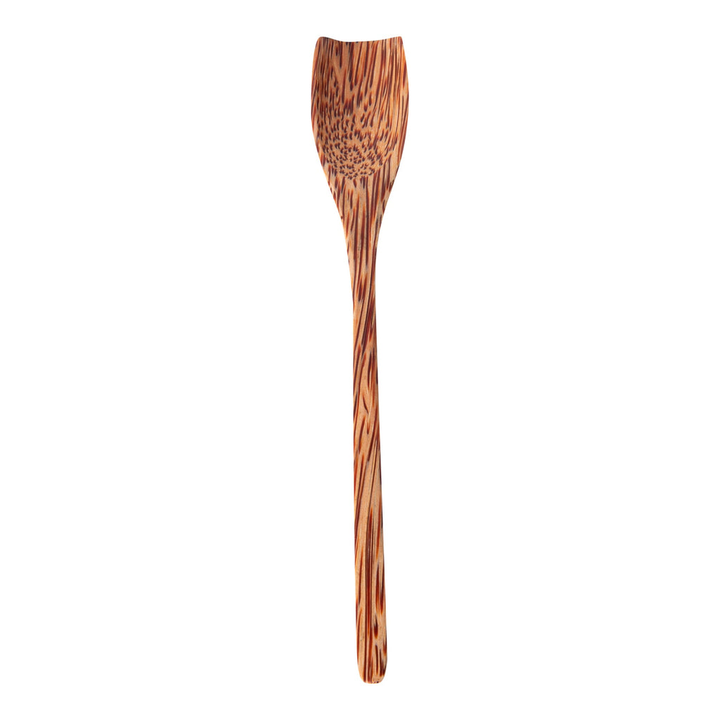 Coco Casa Natural Handmade Coconut Spoon - Blunt End - 7" x 1" - 40 count box