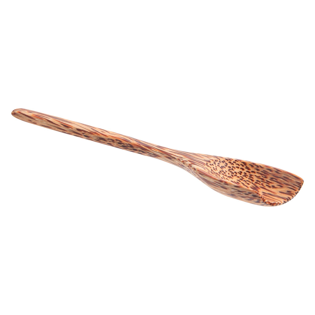 Coco Casa Natural Handmade Coconut Spoon - Blunt End - 7" x 1" - 40 count box