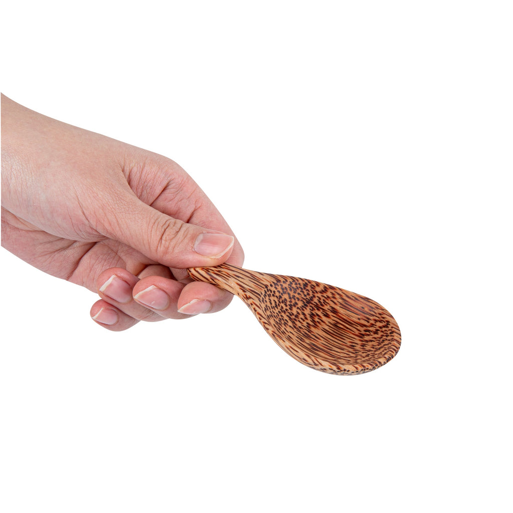 Coco Casa Natural Handmade Coconut Spoon / Scoop - 3 3/4" x 1 3/4" x 3 1/4" - 4 count box