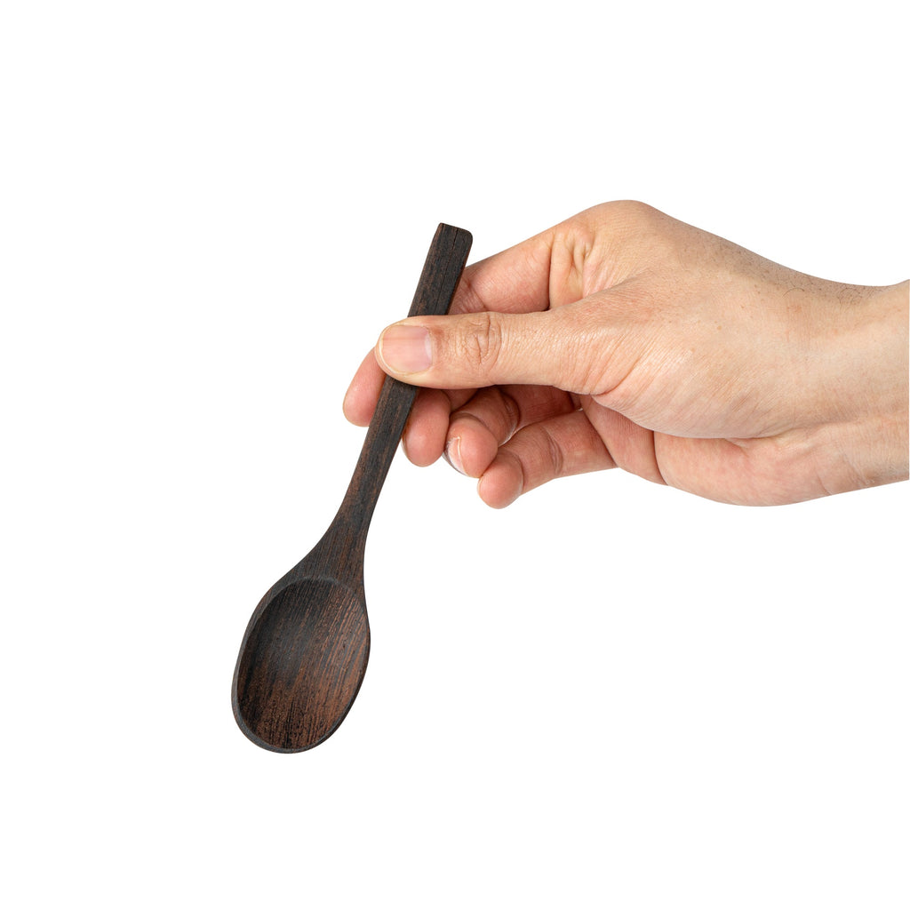 Coco Casa Ebony Wood Spoon - 6 1/4" x 1 1/2" - 10 count box
