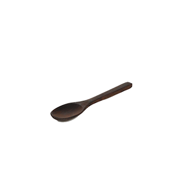 Coco Casa Ebony Wood Spoon - 6 1/4" x 1 1/2" - 10 count box