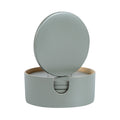 Bambuddha Gray Bamboo 6-Piece Coaster Set - with Bamboo Holder - 4" x 4" x 1/4" - 1 count box