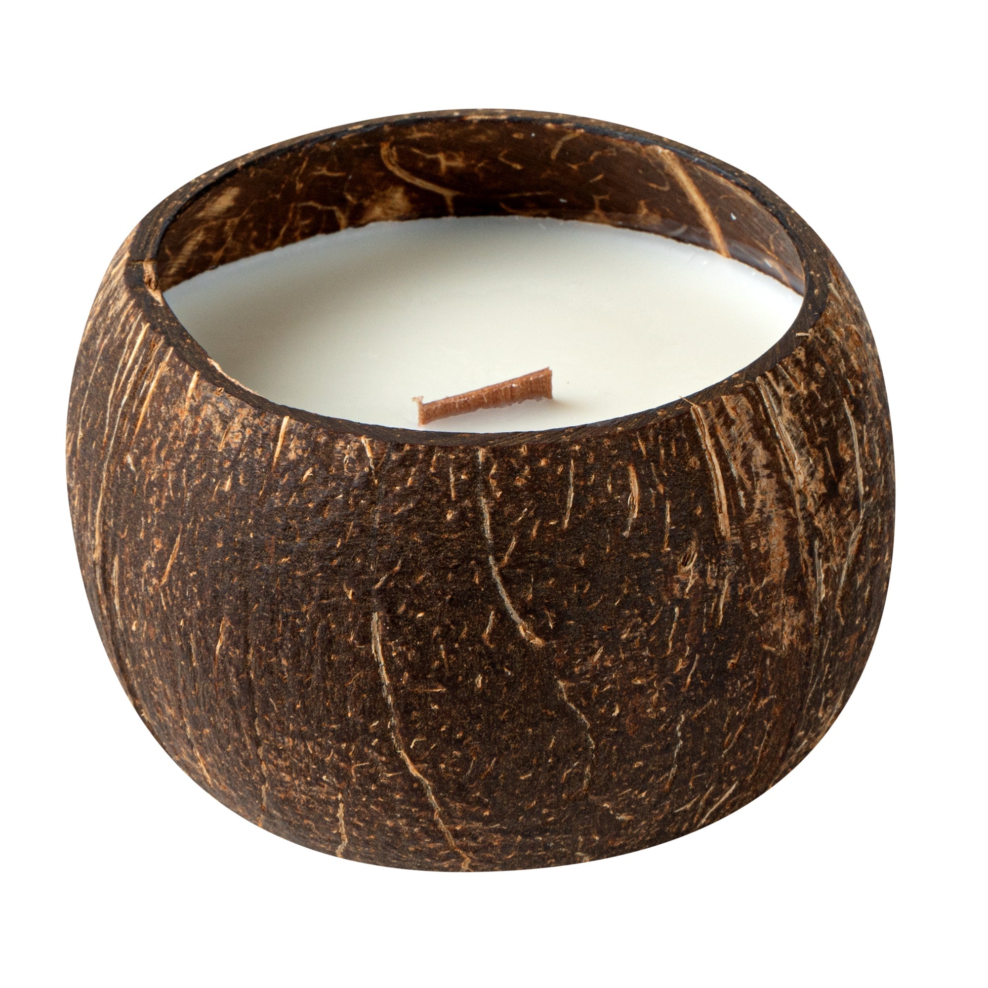 Coco Casa Handmade Coconut Shell Candle - Sandalwood and Shea - 4" x 4" x 2 3/4" - 1 count box