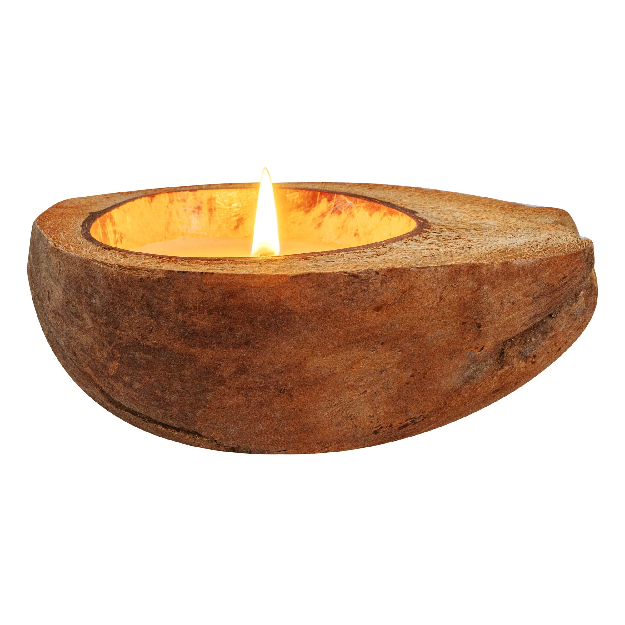Coco Casa Handmade Coconut Shell Husk Candle - Vanilla - 6 1/2" x 6 1/2" x 2 1/2" - 1 count box