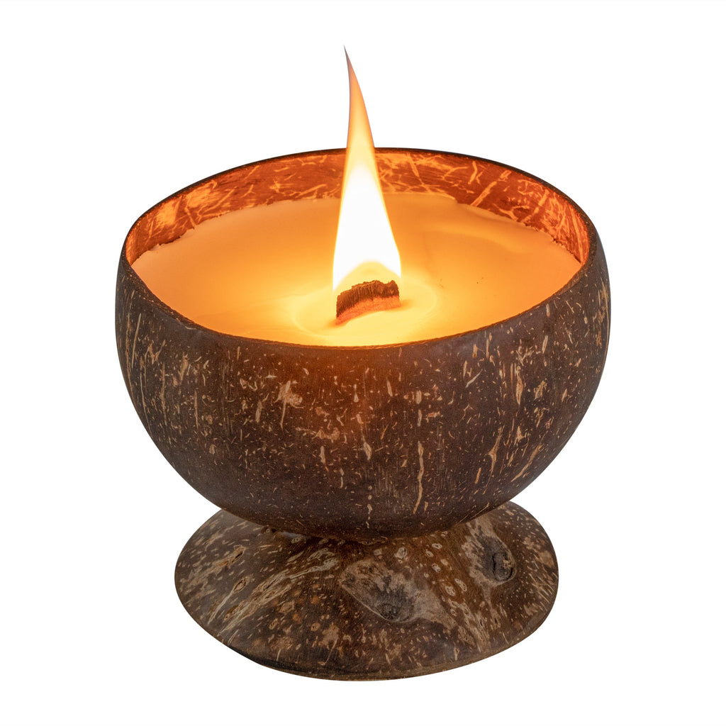Coco Casa Handmade Coconut Candle Bowl - Spring Hydrangea - 4" x 4" x 2 3/4" - 10 count box