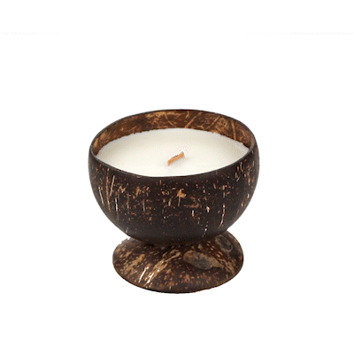 Coco Casa Handmade Coconut Candle Bowl - Vanilla - 4" x 4" x 2 3/4" - 1 count box