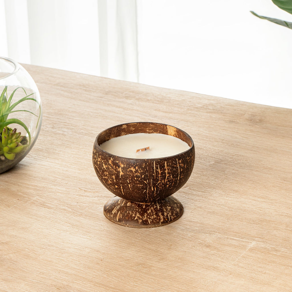 Coco Casa Handmade Coconut Candle Bowl - Jasmine - 4" x 4" x 2 3/4" - 10 count box