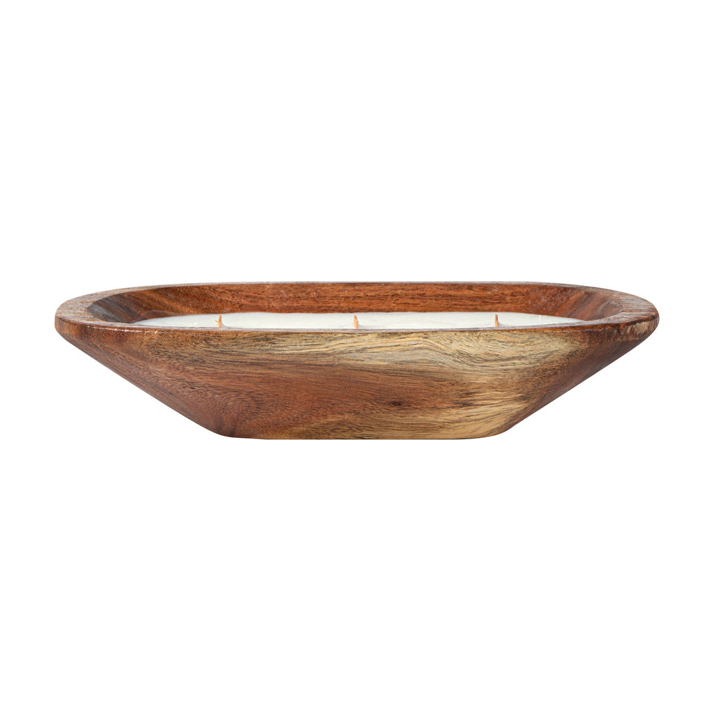 Coco Casa Handmade Wood Dough Bowl Candle - Lavender - 9" x 5 1/2" x 2" - 1 count box