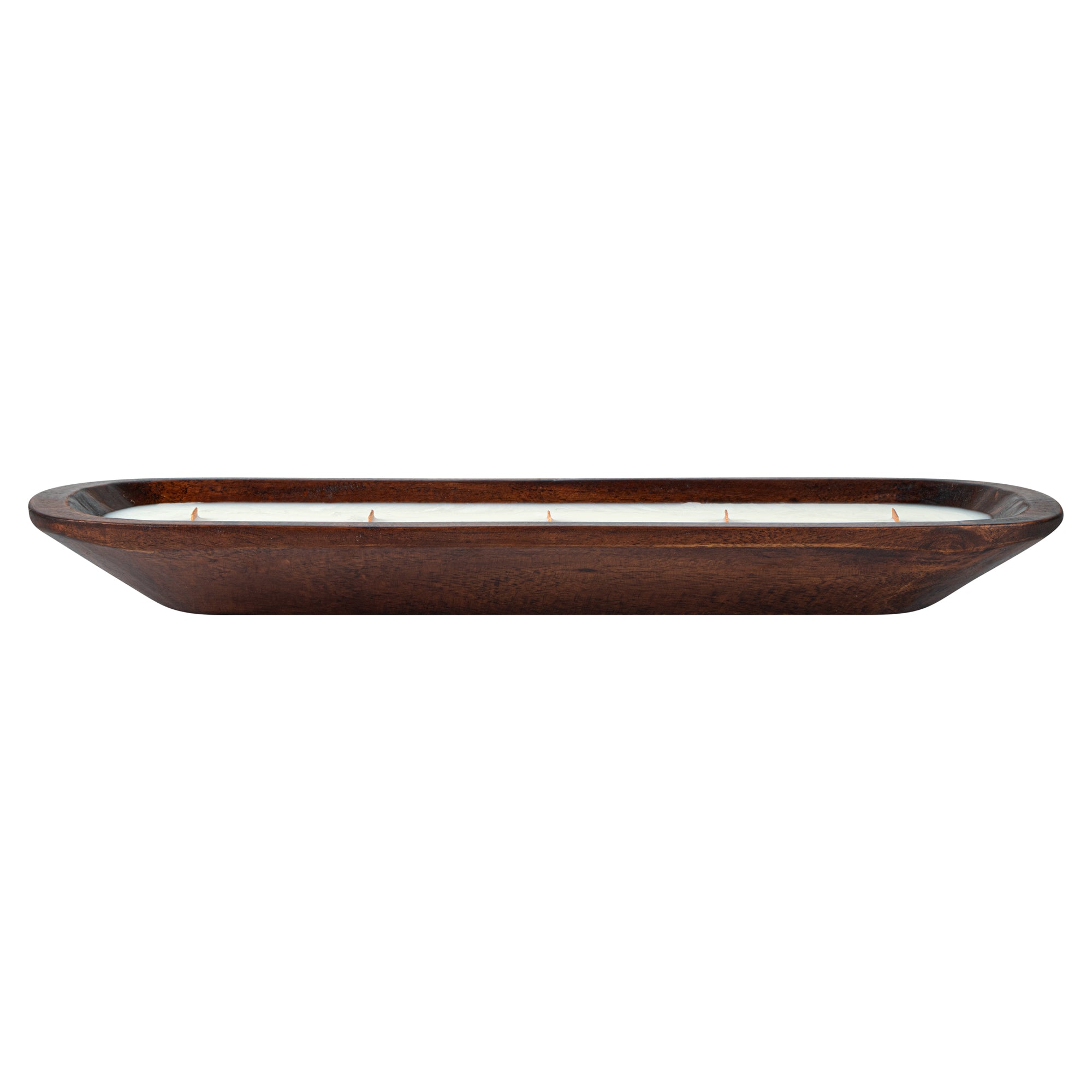 Coco Casa Handmade Wood Dough Bowl Candle - Jasmine - 17 3/4" x 5 1/2" x 2" - 10 count box