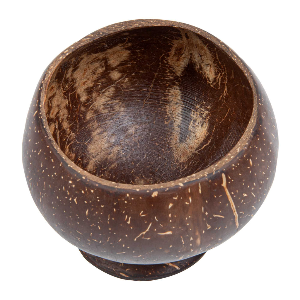 Coco Casa 10 oz Handmade Coconut Cocktail Coconut Cup - 4" x 4" x 3 1/4" - 4 count box