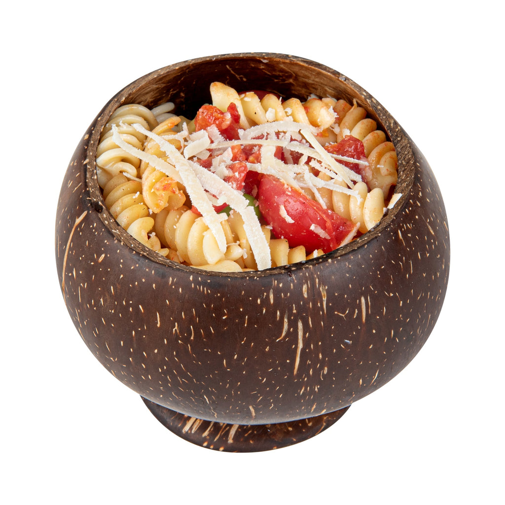 Coco Casa 10 oz Handmade Coconut Cocktail Coconut Cup - 4" x 4" x 3 1/4" - 40 count box