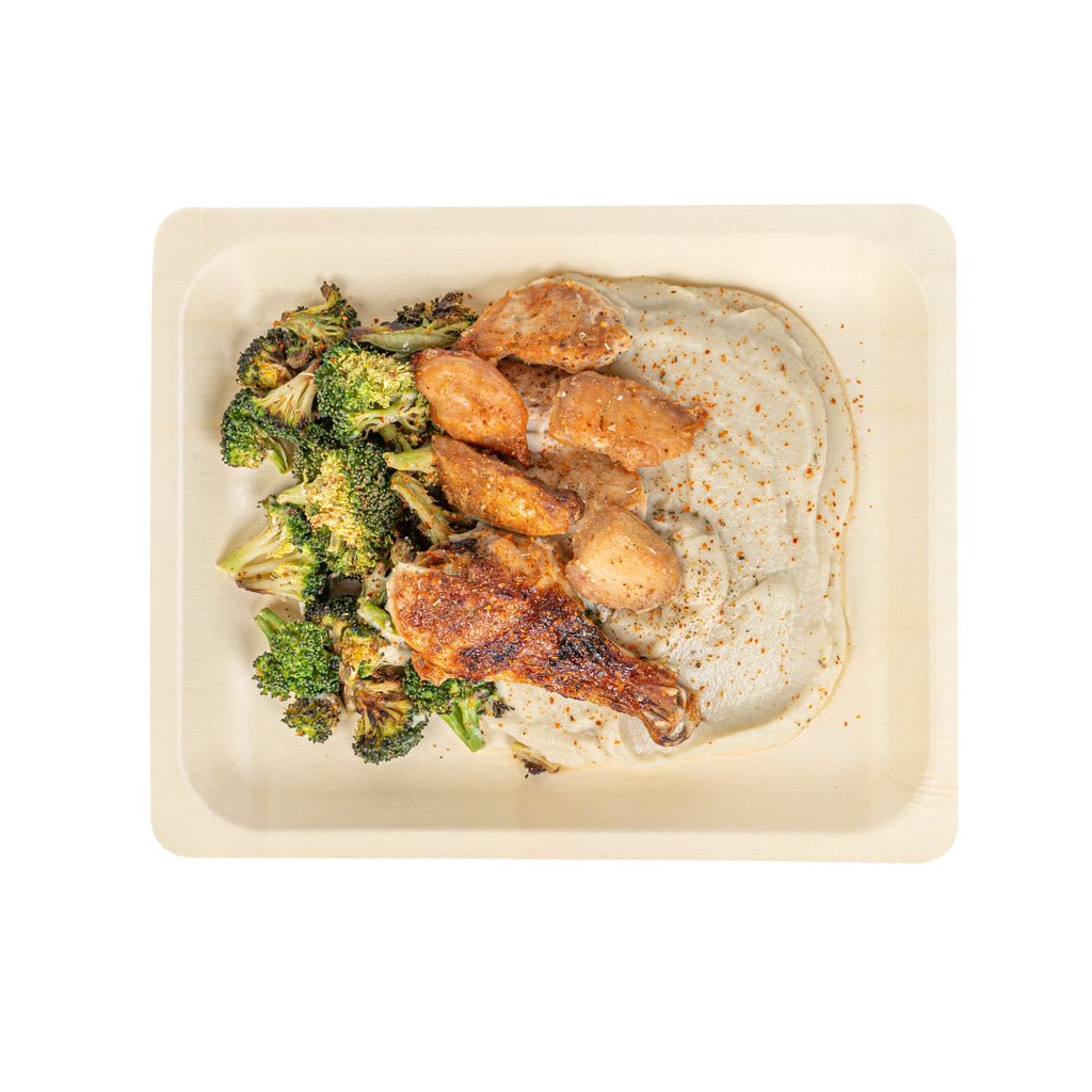 Taipei Rectangle Natural Poplar Plate - 10 1/2'' x 8 1/2'' x 3/4'' - 200 count box