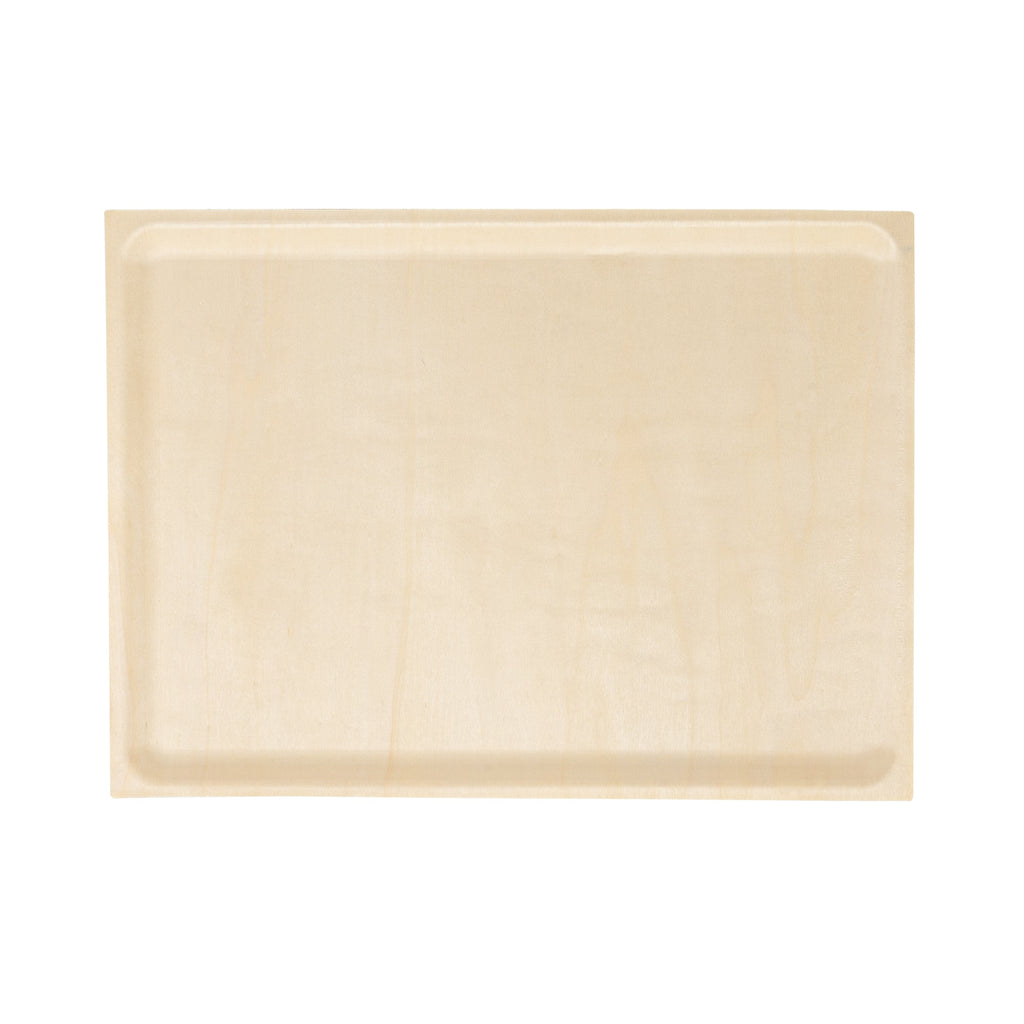 Taipei Rectangle Natural Poplar Plate - 14 1/2'' x 10 3/4'' x 3/4'' - 200 count box