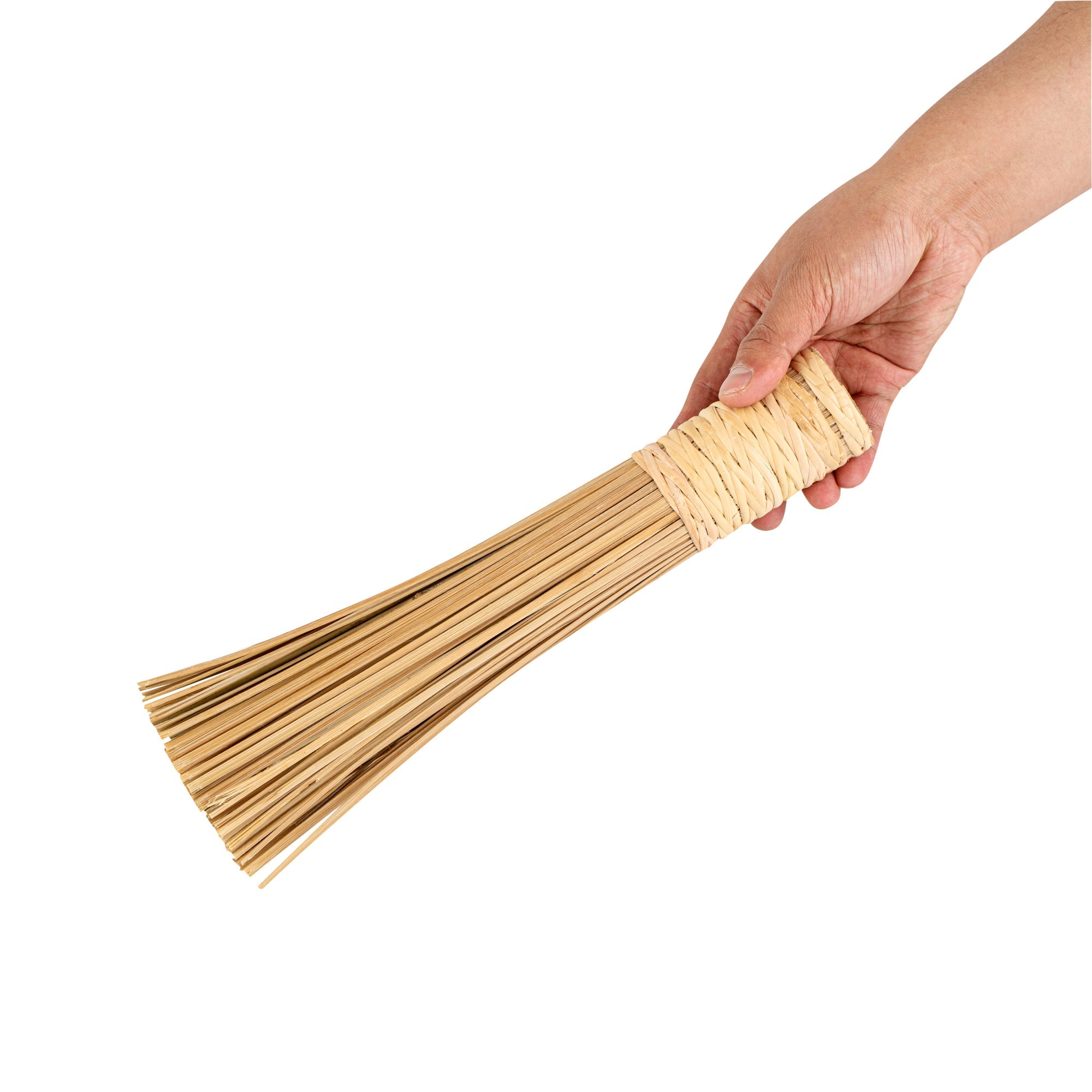 Motomori Natural Bamboo Wok Brush - 11" - 1 count box