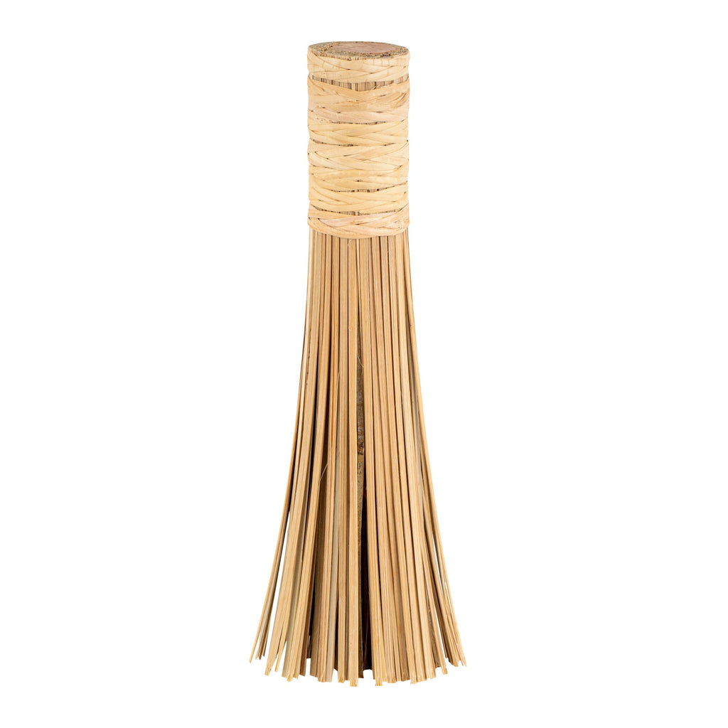Motomori Natural Bamboo Wok Brush - 11" - 1 count box