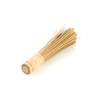 Motomori Natural Bamboo Wok Brush - 11" - 10 count box