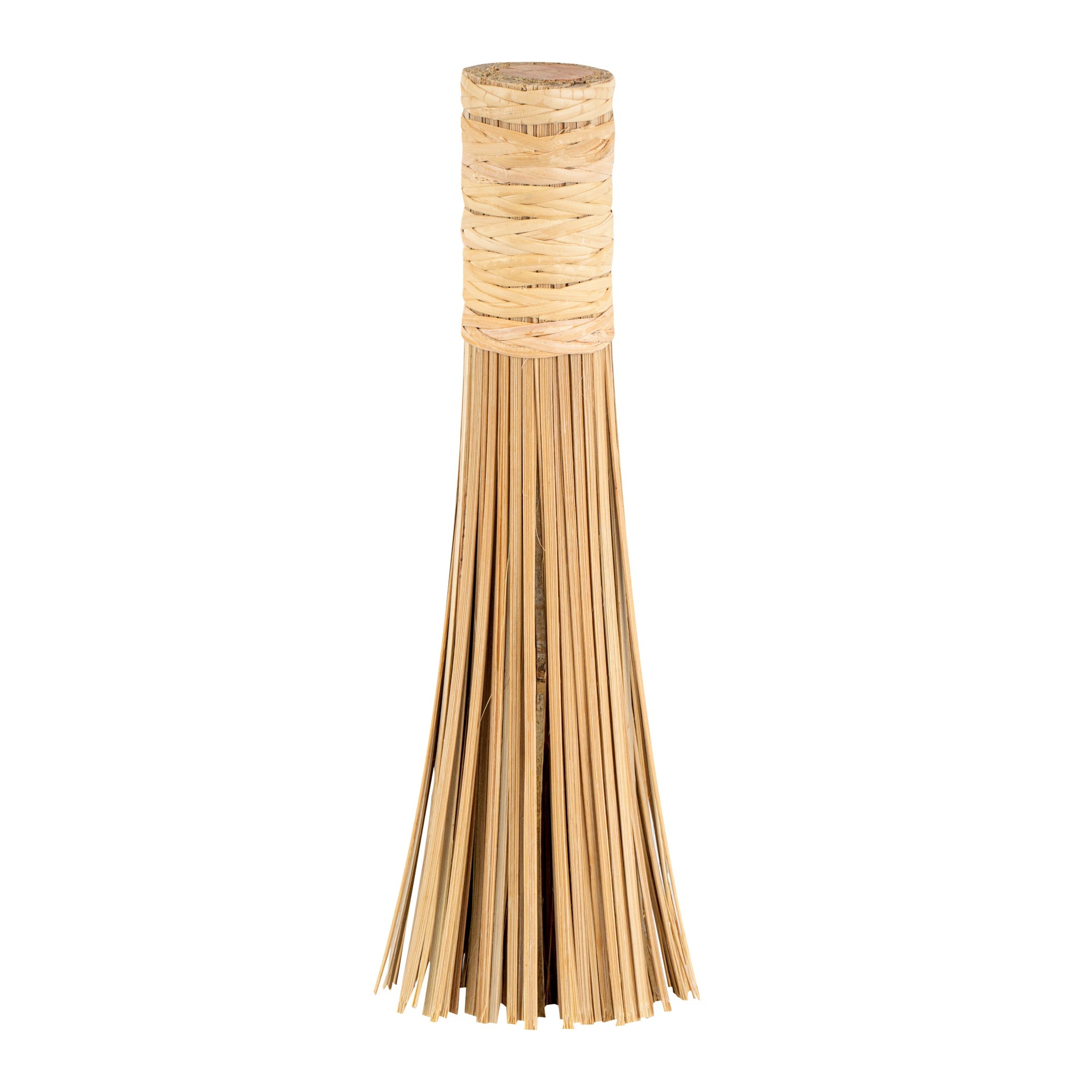 Motomori Natural Bamboo Wok Brush - 11" - 10 count box