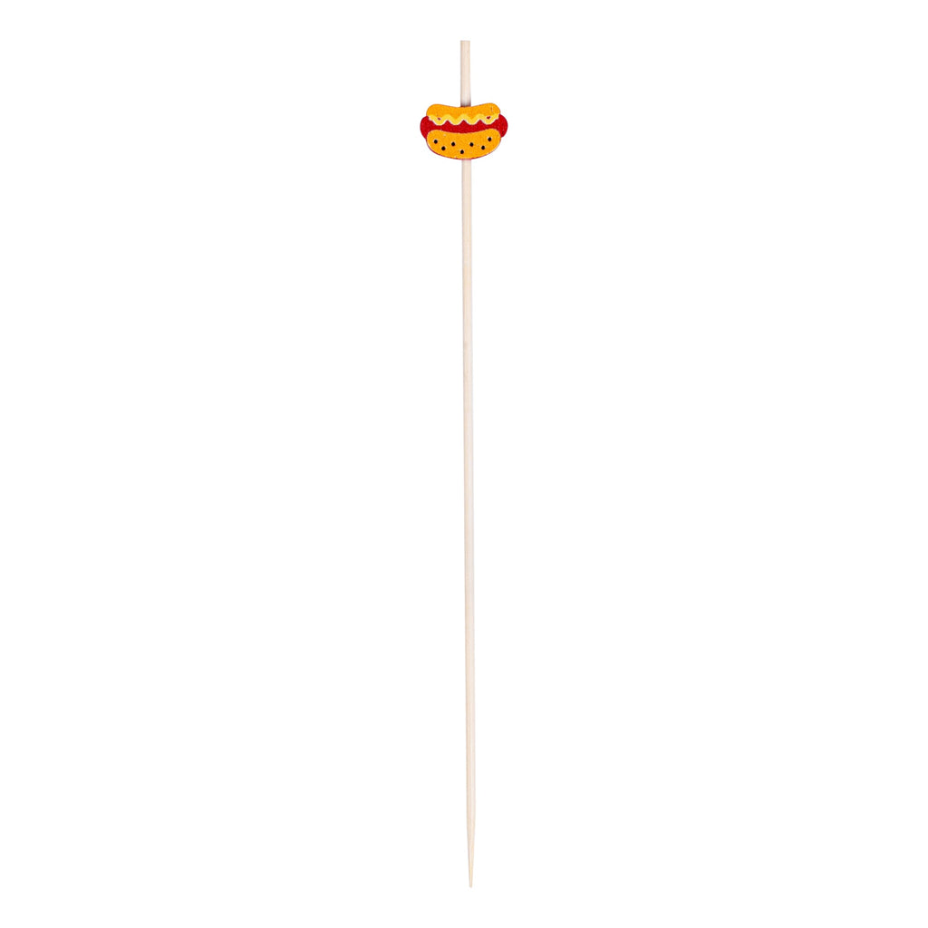 Pixy Natural Bamboo Hot Dog Skewer - 6" - 1000 count box