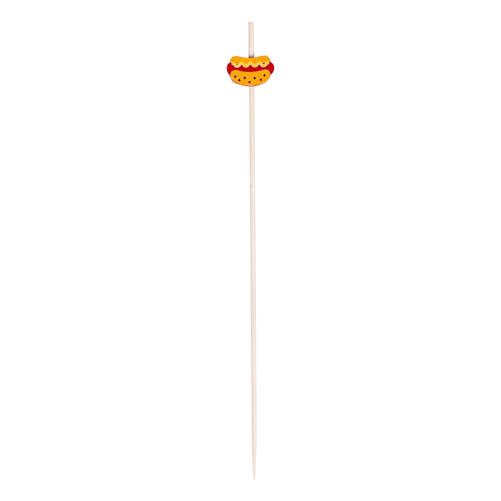 Pixy Natural Bamboo Hot Dog Skewer - 6" - 1000 count box