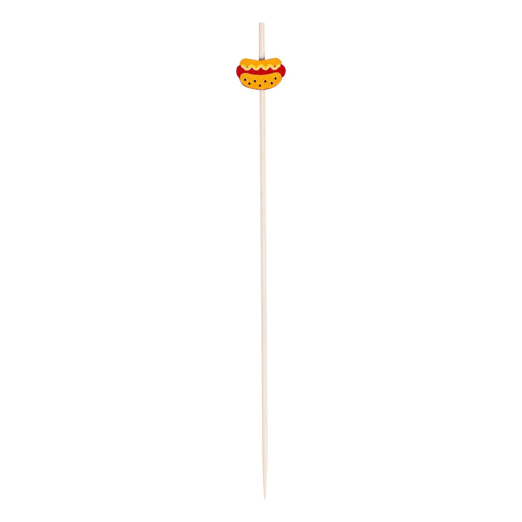 Pixy Natural Bamboo Hot Dog Skewer - 6" - 100 count box