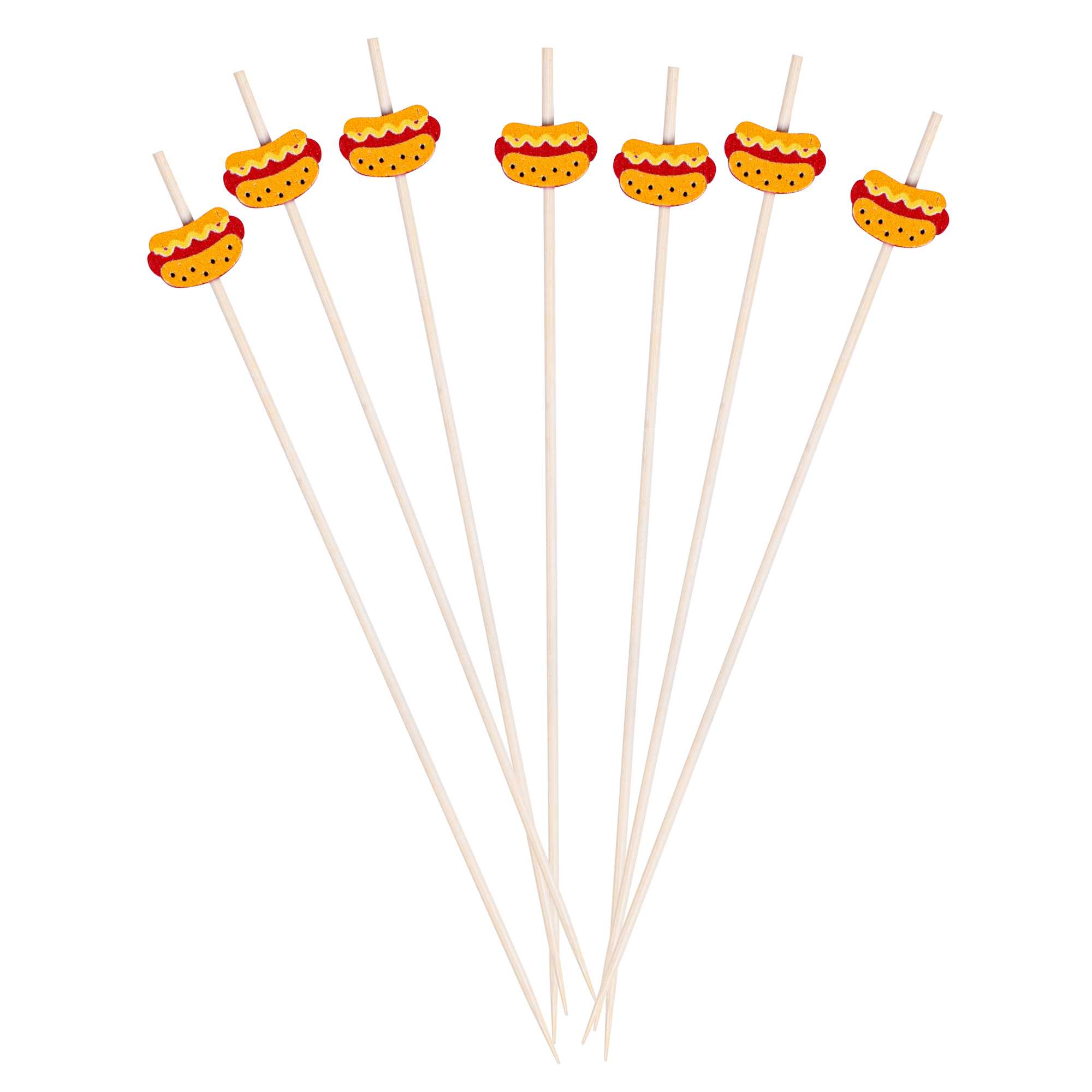 Pixy Natural Bamboo Hot Dog Skewer - 6" - 100 count box