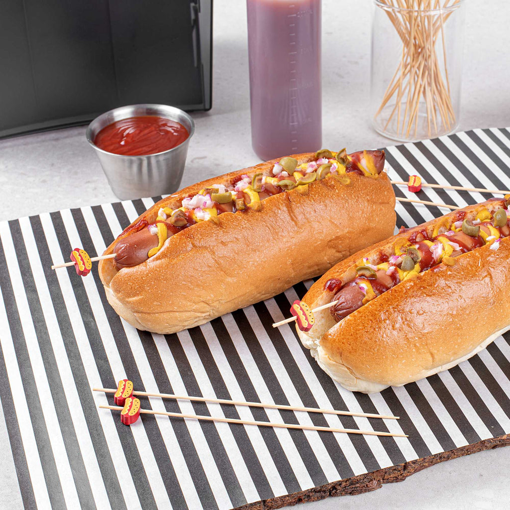 Pixy Natural Bamboo Hot Dog Skewer - 6" - 100 count box
