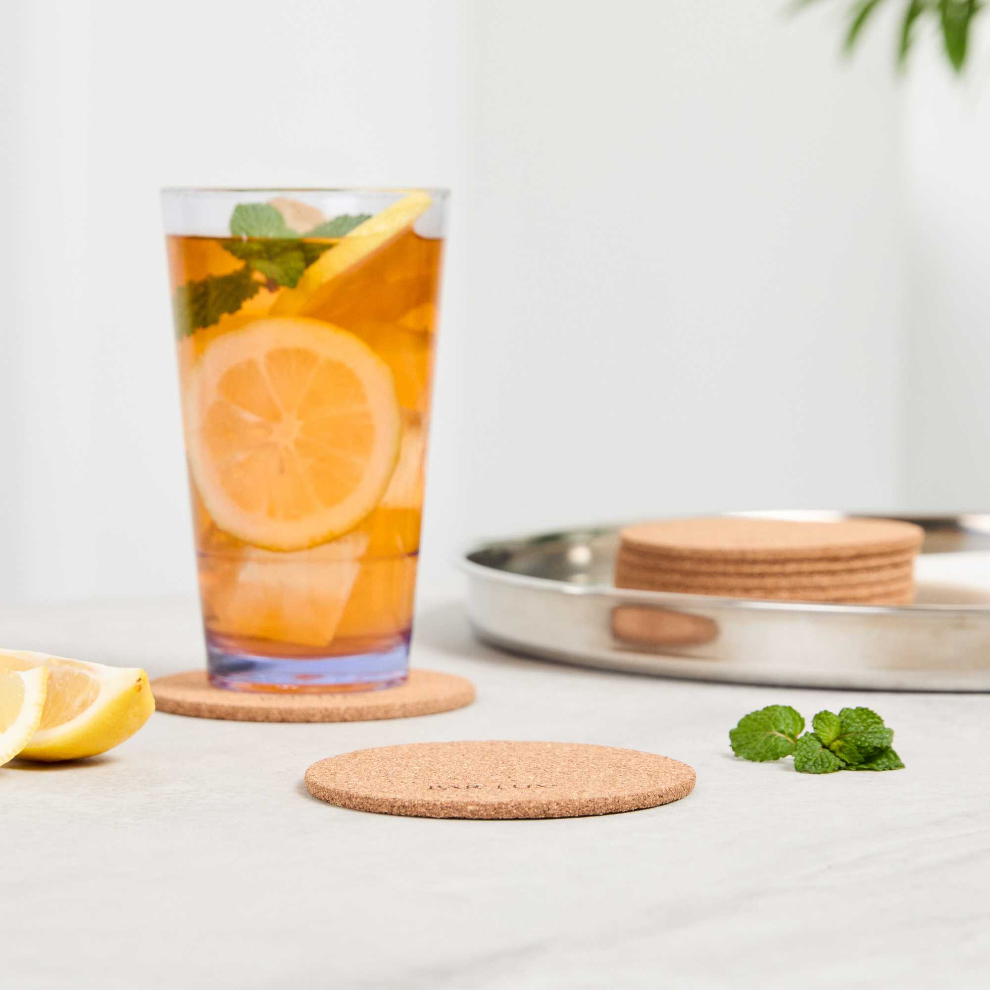 Bar Lux Round Cork Coaster - 3 1/2" - 20 count box