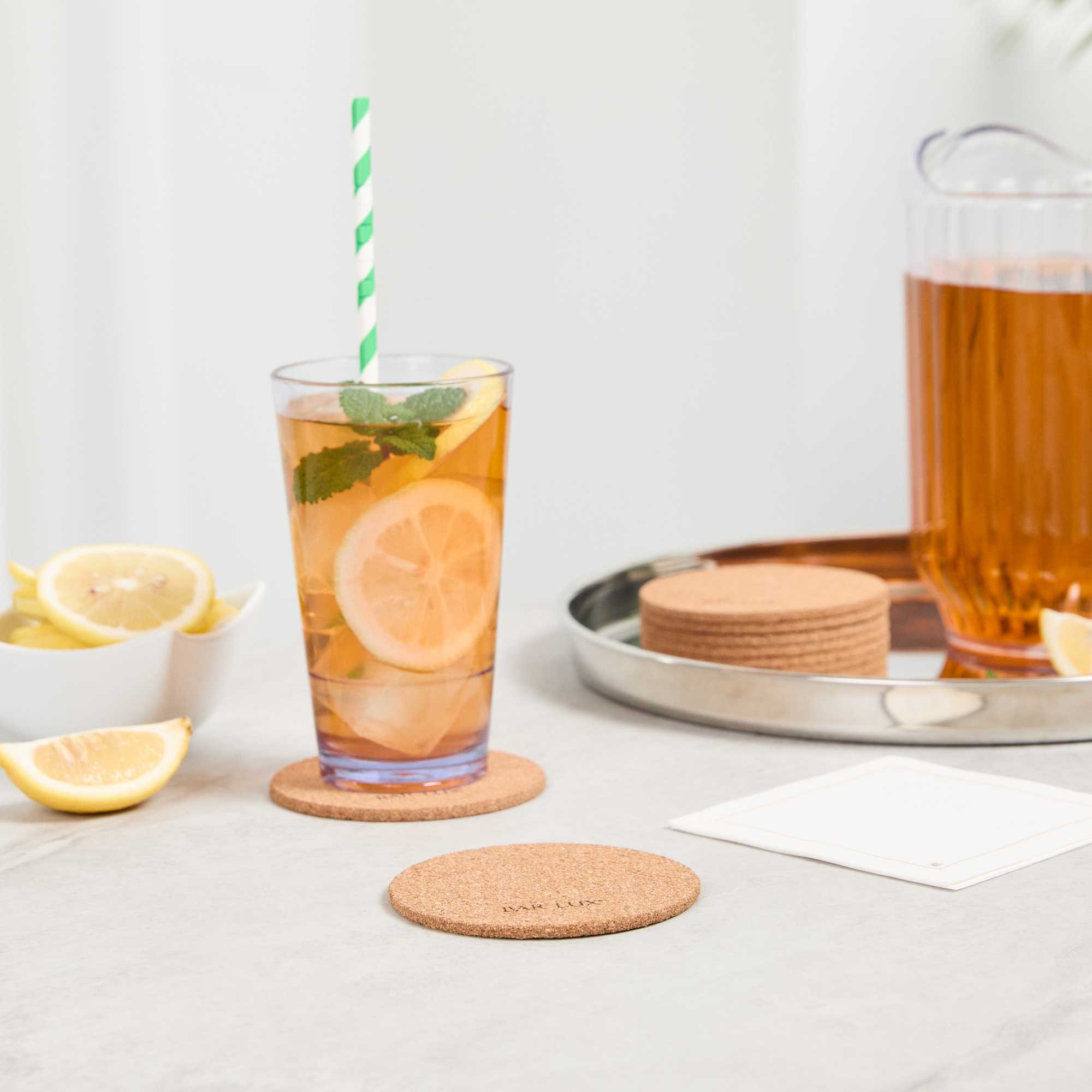 Bar Lux Round Cork Coaster - 3 1/2" - 20 count box