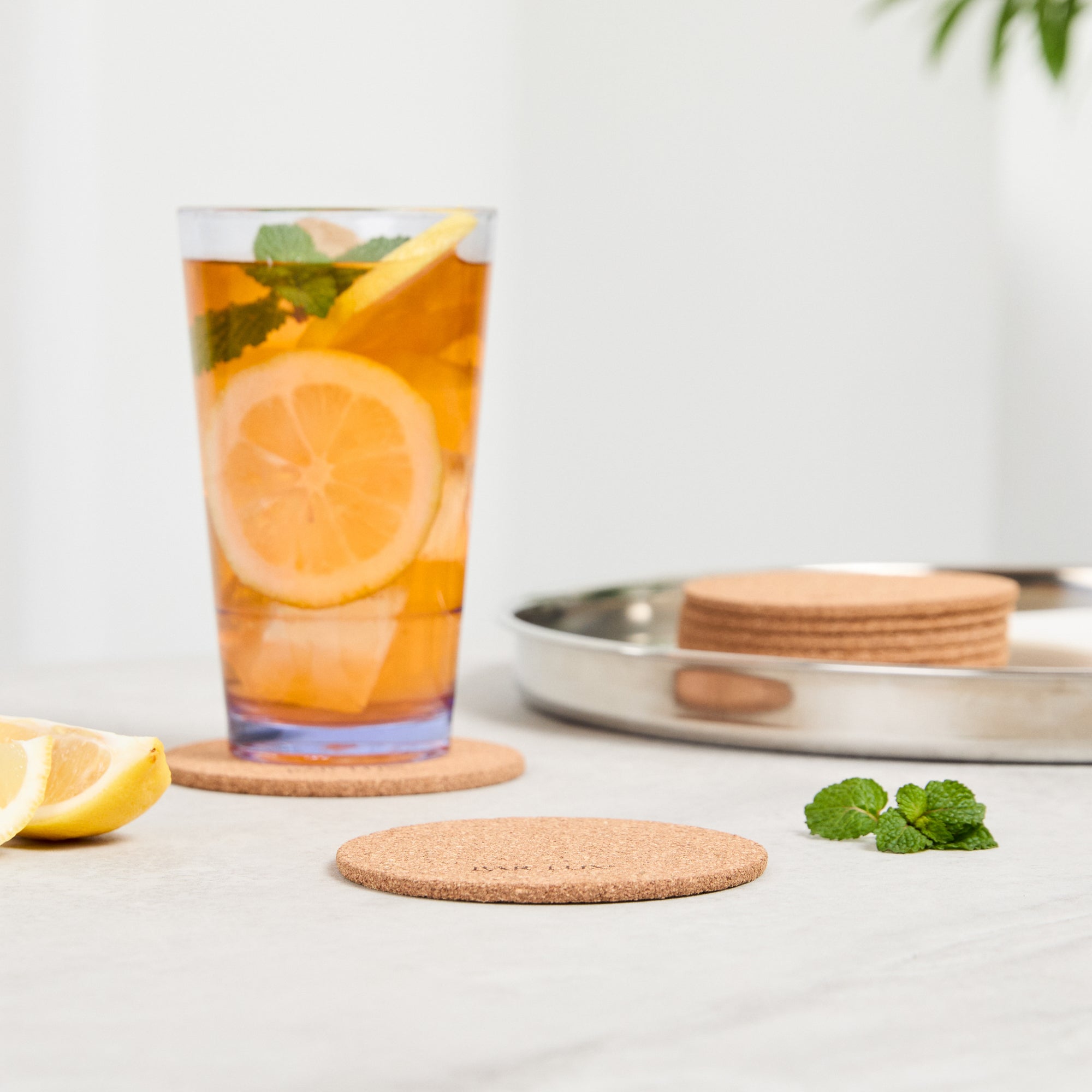 Bar Lux Round Cork Coaster - 3 1/2" - 100 count box