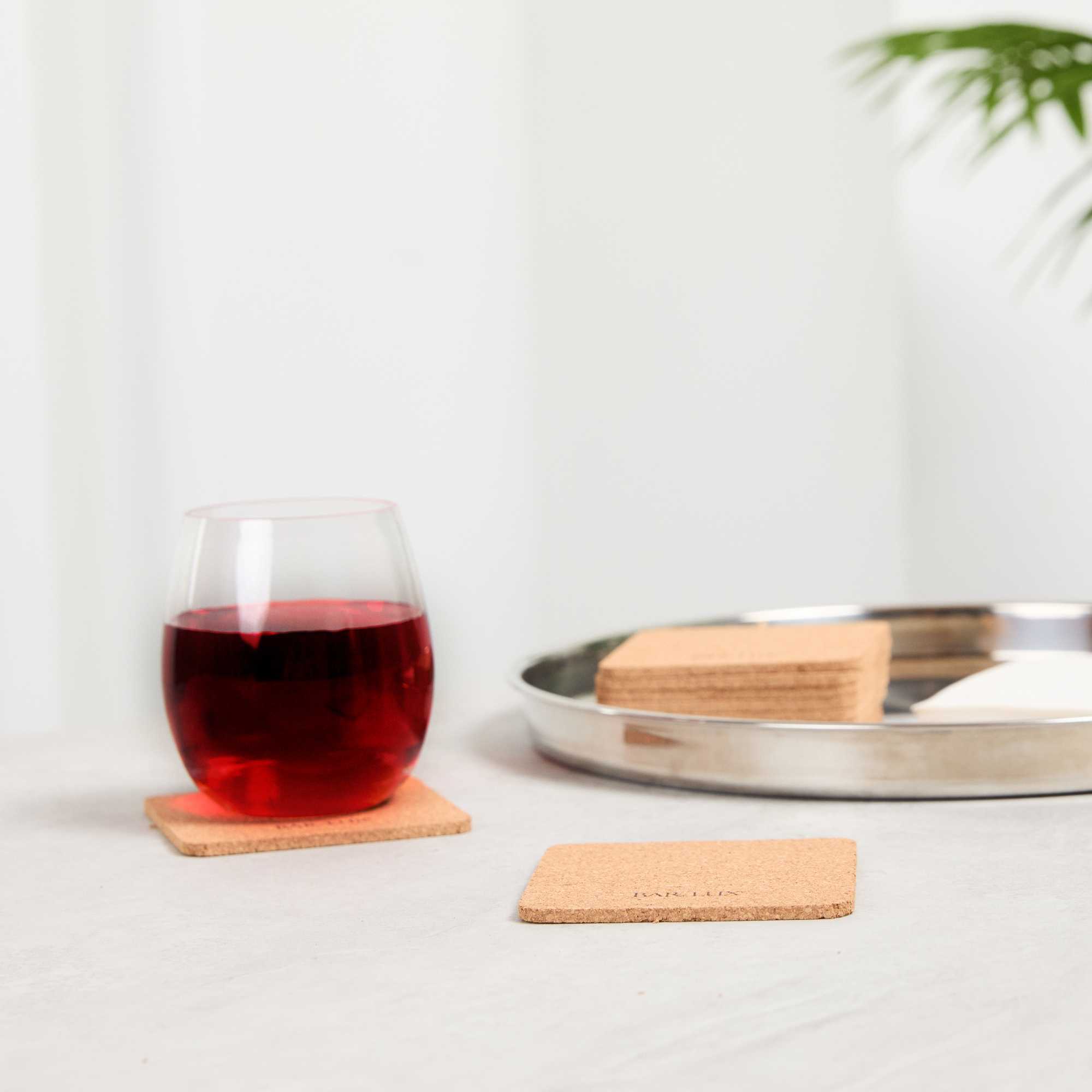 Bar Lux Square Cork Coaster - 3 1/2" x 3 1/2" - 20 count box