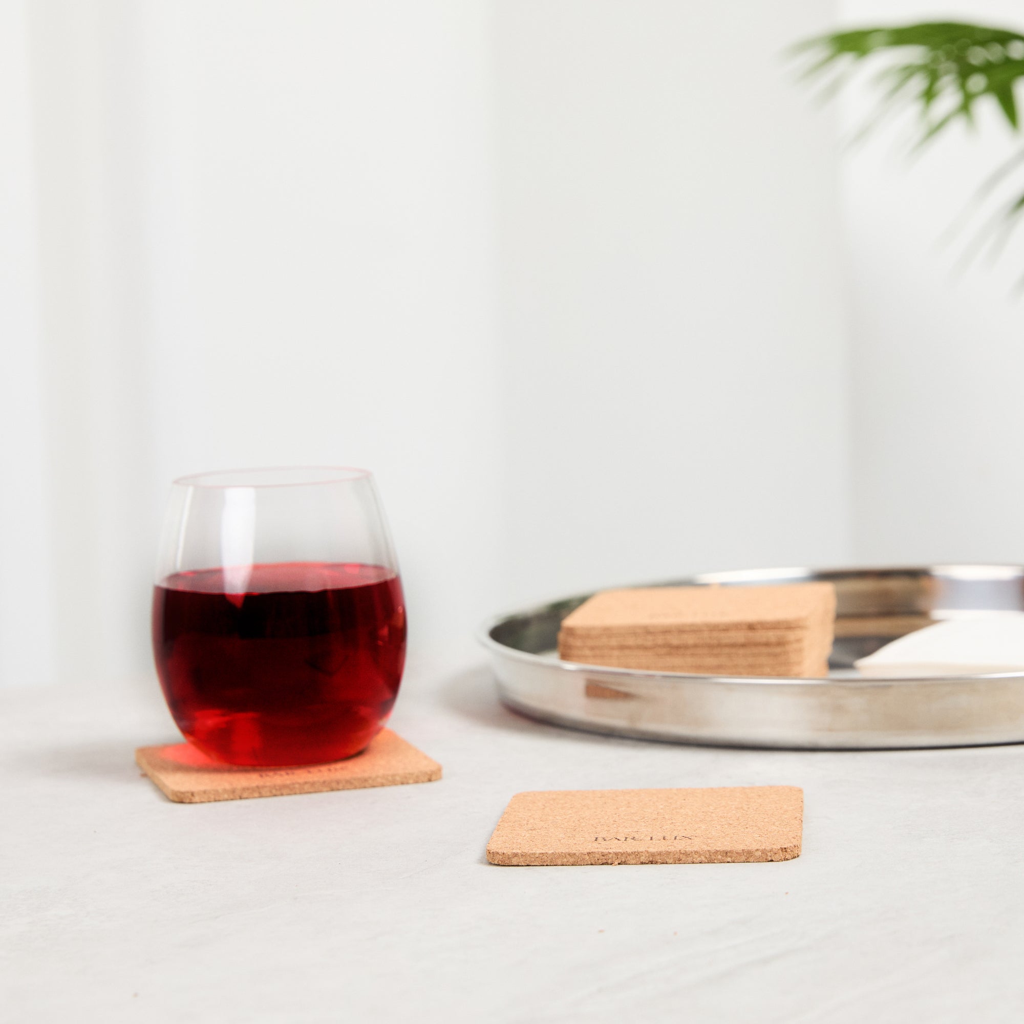 Bar Lux Square Cork Coaster - 3 1/2" x 3 1/2" - 100 count box