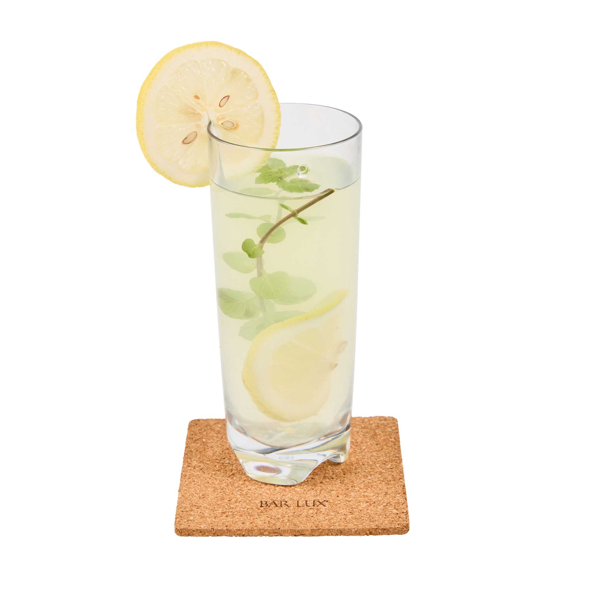 Bar Lux Square Cork Coaster - 4" x 4" - 20 count box