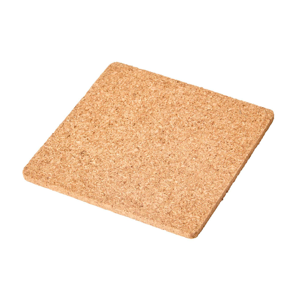 Bar Lux Square Cork Coaster - 4" x 4" - 20 count box
